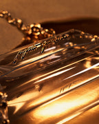 Amelia Bag GOLD - transparent designer bag by Augusto Ju Nior